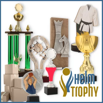 Entdeckt die riesige Auswahl an Pokalen für jede Sportart bei Helm Trophy